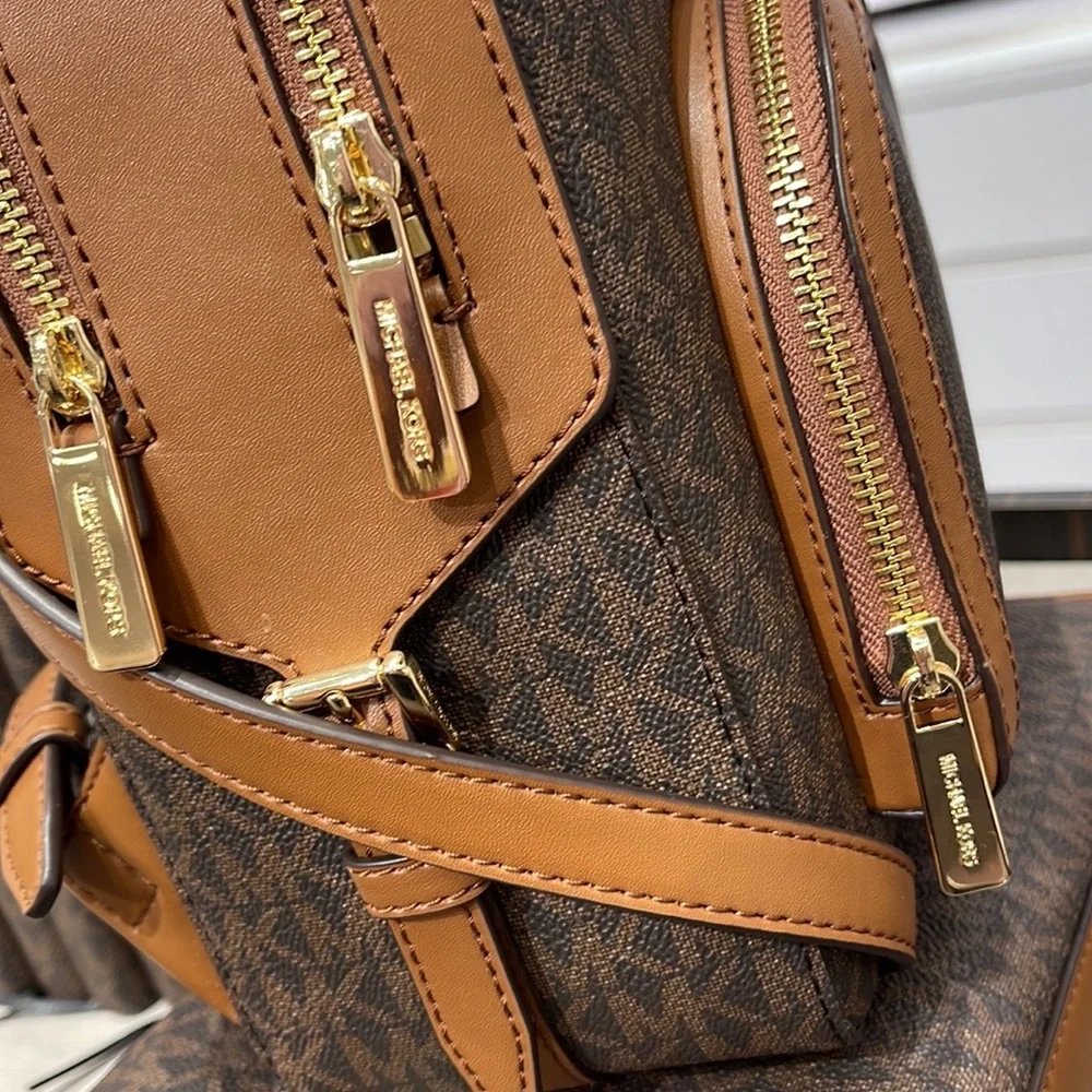 Michael Kors Backpack Bag Jaycee Md Backpack Brown Braun 35S2G8TB2B